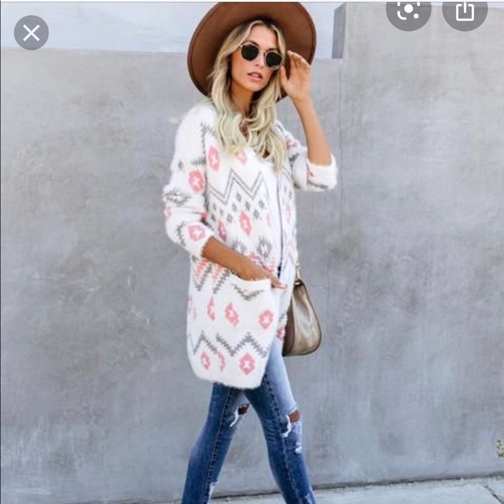Aztec Pocketed Cardigan